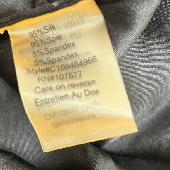 Alice + Olivia Black Crystal Sparkle Dress Size S Silk Lined Wool Blend - Picture 11 of 12